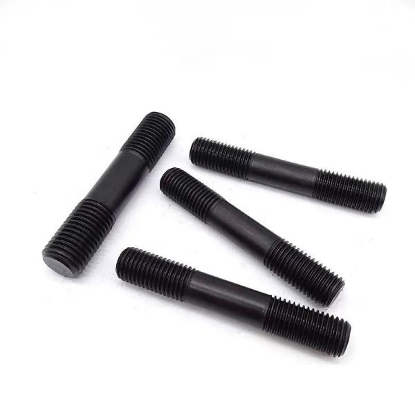 Fastener Double End Studs Threaded Rod Stud Bolt Black Zinc High Strength Grade