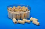 Transparent PET Plastic Jars Crown Lid Sealing Type Round Shape 80G