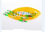 FC/APC-FC/APC Fiber Optic Patch Cord Simplex 3.0mm PVC Yellow Jacket