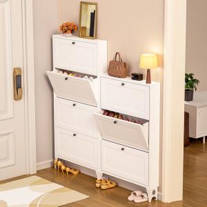 Wholesale Flip-Type wall mounted Space-Saving Steel Ultra-Thin Shoe Storage Cabinet For Home Entrance, Exterior Door, Aisle from china suppliers