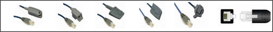 Palco M300/305/340 Patient Monitor Spo2 Sensor With 6Pins And 3m Cable
