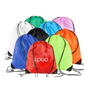China 420D Polyester Waterproof Nylon Bag , 20L Waterproof Drawstring Backpack on sale