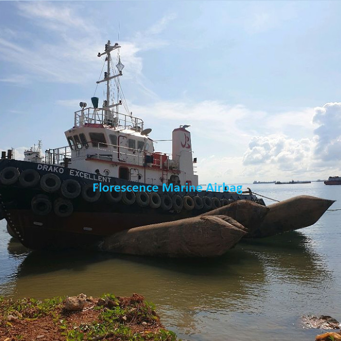 Florescence Marine Floating Rubber Balloon Ship Launching Airbags