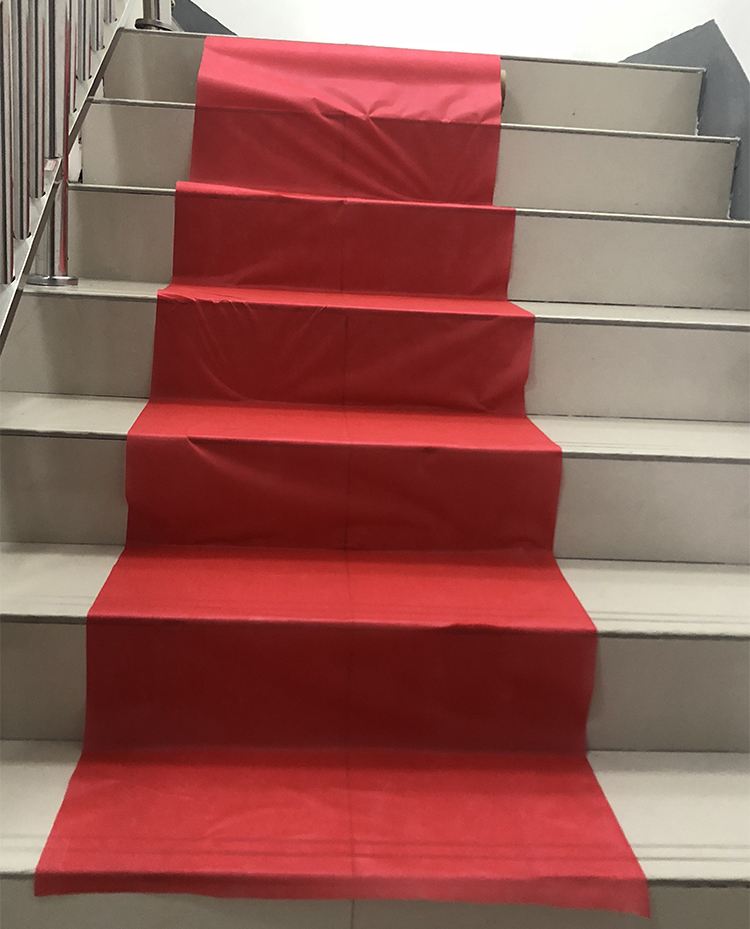 Custom Nonwoven Laminated PE Protective Film For Floor / Wall Paint Protection