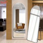 Glass Mirror Arch Floor Length Standing Full Wall Bedroom Decoration for Elegant