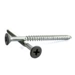 White Zinc Plated Coated Head Blue Finish Countersunk Wood Lag Screws Confirmate