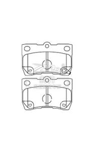 Wholesale Toyota Reiz Ceramic Brake Pad D1113 04466-22190 Rear Ceramic Brake Pads from china suppliers