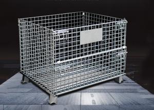 Wholesale Durable Wire Mesh Storage Cages / Industrial Storage Cage Movable from china suppliers