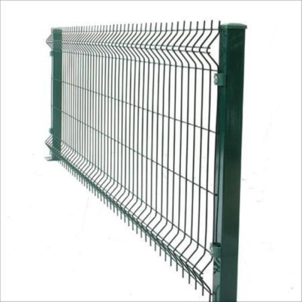 Heat Treated Galvanised 3D Curved Fence Panel For Road Garden Land School