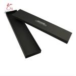 Luxury 350gsm Black Board Hard Cardboard Boxes , Necktie Gift Box With Custom