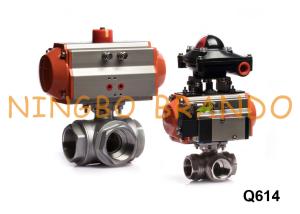 Wholesale 3 Way Pneumatic Actuated Ball Valve With Solenoid Valve Limit Switch from china suppliers