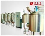 PLC Control Commercial Beer Brewing Equipment CE ISO TUV Certificated
