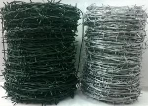 Wholesale Galvanized PVC Coated Barbed Wire with Optimal 20g/m2-200g/m2 Zinc Coating Protection from china suppliers