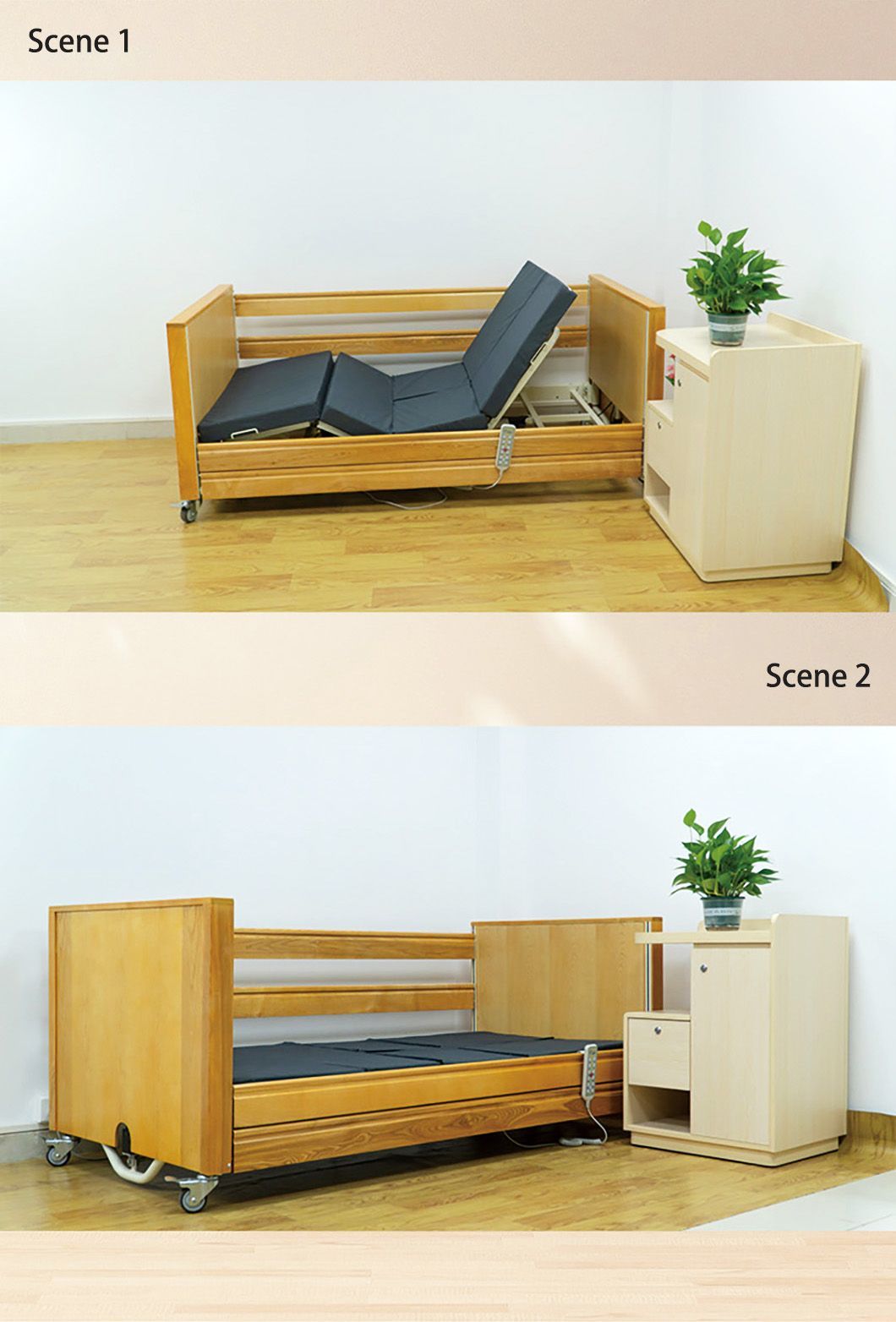 Adjustable Multi-Function Bed for Seniors&prime; Recovery and Relaxation