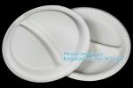 Eco-Friendly biodegradable compostable sugarcane bagasse 7inch food plate