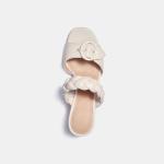 JBHS0306 Off White 50mm Women High Heeled Shoes Anti Slippery Padded Insoles