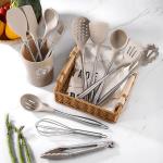 Silicone Kitchen Cooking Utensils Set With Holder Silicone Cooking Utensils Set