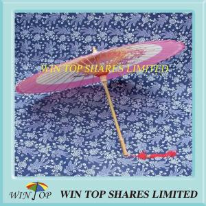 Wholesale Custom made pink flower oiled paper umbrella from china suppliers