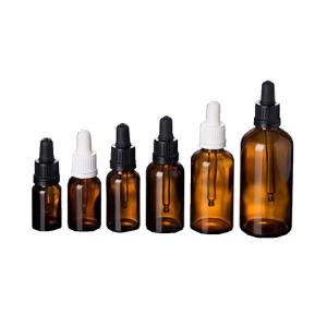 Wholesale Empty Glass Dropper Bottles , 5ml - 100ml Amber Glass Vials With Dropper from china suppliers