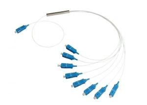 Wholesale Network 1 X 8 PLC Fiber Optic Splitter 0.5dB TDL 1260nm - 1650nm Wavelength from china suppliers