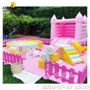 Wholesale Customized Color Inflatable Soft Play Equipment Bouncy Castle for kids 3-12 years old from china suppliers