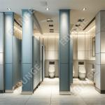Customizable 18mm Fire Resistant Toilet Partition Walls with 304 Stainless Steel