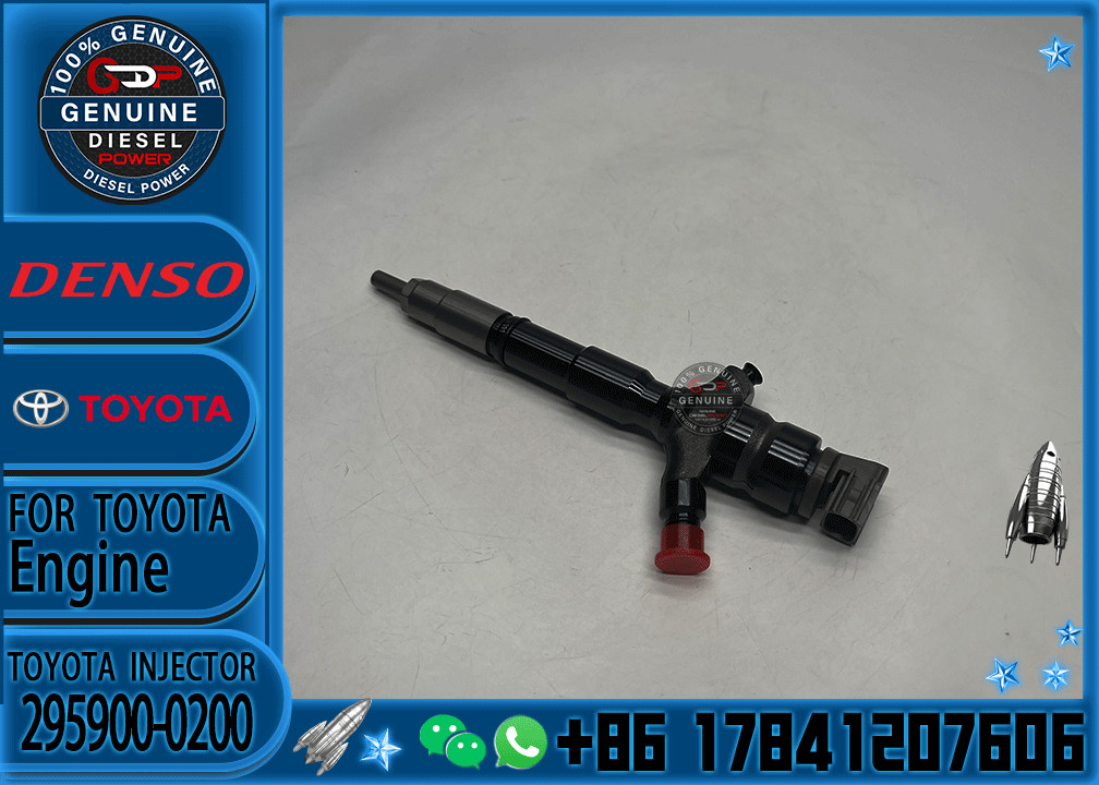 Genuine New Diesel Fuel Injector 295900-0200 For Toyata Car 23670-30440 23670-39435