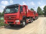 Red Color Front Lifting 20M3 Heavy Duty Dump Truck 40-50T With Air Conditioner