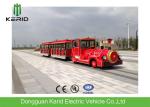 Zero Emission Amusement Park Electric Trains 42 Passengers 13.5KW Rated Power