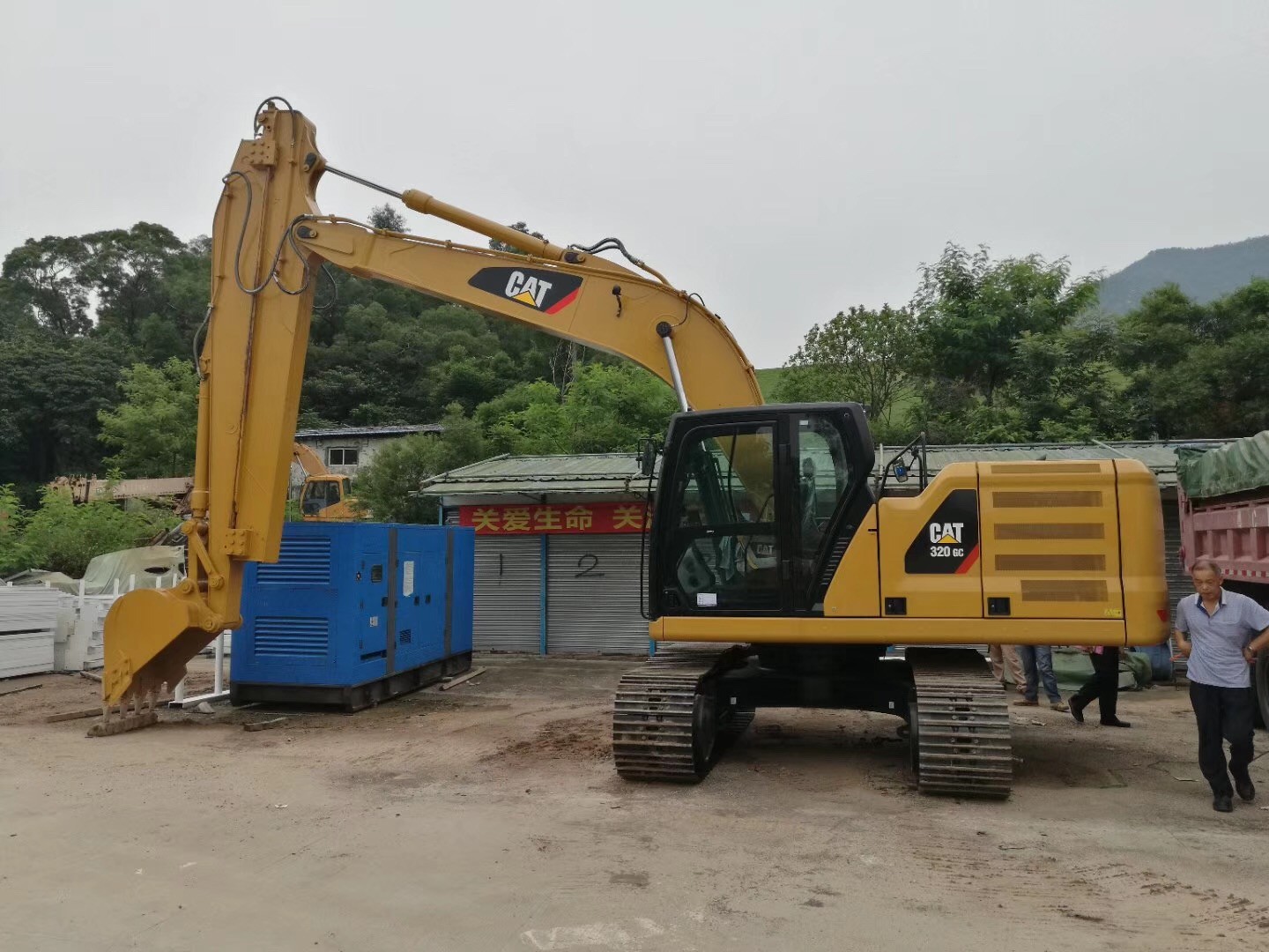 Heavy Duty Excavator Sliding Arm With 0.5cbm Bucket Capacity