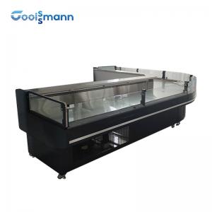 China Fan Cooling Meat Display Freezer Cooler Butchery Counter Fridge 180L on sale