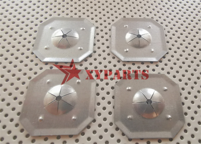 Galvanized Steel 32mm Speed Square Clip For Fixing Self Adhesive Rock Wool Pins