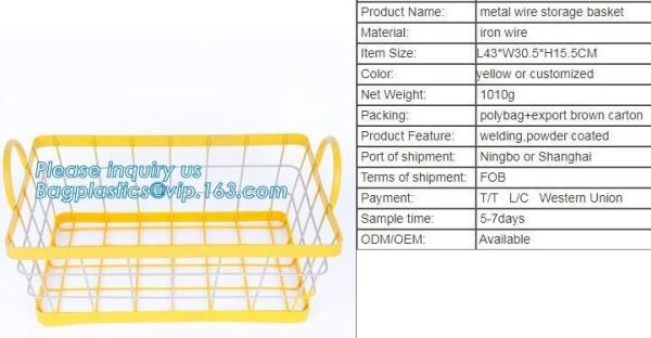 Home Storage Used Round Shaped Metal Mesh Wire Kitchen Basket, Kitchen metal