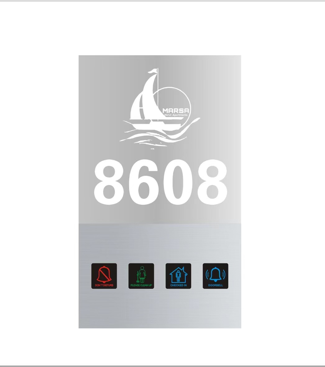 DND Hotel Door Plate Arylic Hotel Door Number Plate CE RoHs