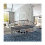 Outdoor Garden Patio Double Seat Hammock Chair Handmade with Cotton Rope Mail