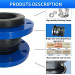 ISO 9001 Certified Flange Ptfe Flexible Rubber Expansion Joint For Pump Valve