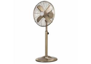 Wholesale Antique Round Base Retro Floor Fan 130cm Height Onyx Copper Finish from china suppliers