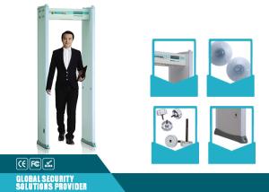 China Waterproof Easy Operated Portable Metal Detectors Door Frame With 18 Zones Counter Record on sale