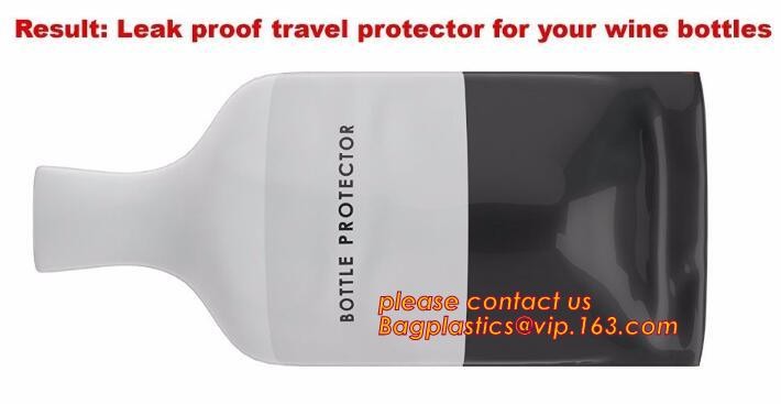 Bottle Protector Bubble Travel Bag,Travel Trip Bag With Bubble Inside And Double ks,Sleeve Travel Bag - Inner Skin
