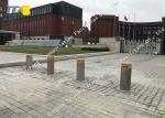 Traffic Road Electric Retractable Bollards Pneumatic Type Anti Corrosion
