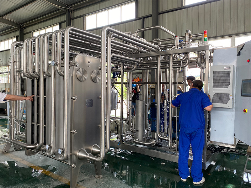 Customized 500-20000 L/H Pasteurizer For Orange/Apple/Coconut Juice Processing Line Pasteurizaton Machine