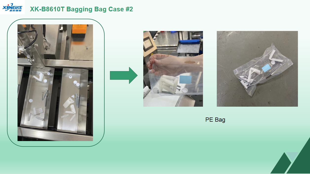 10 Drums Automatic Packaging Equipment PE Bagging Bag Sanitary WC Fixing Set Toilets Pan Fittings Kit Packing Machine