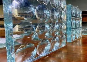 Wholesale 3D Shape Pattern SGP Laminated Glass , Carved Custom Laminated Glass from china suppliers