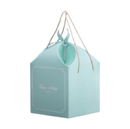 European Cardboard Box With Handles Paper Wedding Favor Candy Boxes