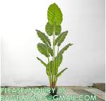 Fake Colocasia Esculenta, Plastic variegata artificial Taro, Subtropics Faux