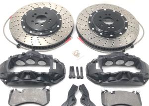 Wholesale Aluminum 6 Pot Brake Kit T6 Alloy Black Drilled And Slotted Rotors 410*36mm from china suppliers