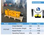 42CrMo Ytct Top Excavator Hydraulic Hammer for Bull HD100 4ED In UK