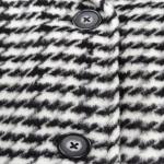 Black And White Children's Winter Clothes Thick Warm Melton Wool Coat