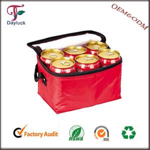 Wholesale In red color insulated lunch cooler bag zero degrees inner cool from china suppliers