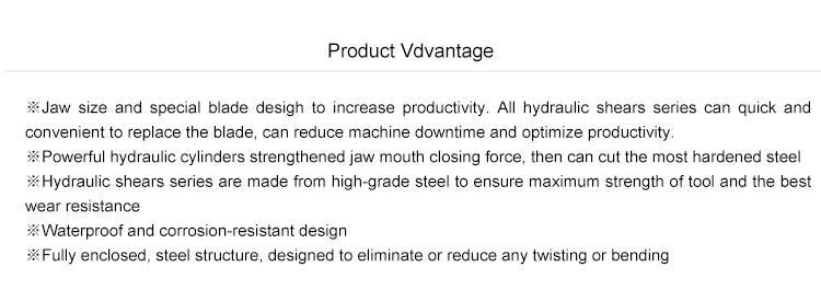 BEIYI BY-CS250RT multifunctional excavator hydraulic scrap steel shear for 6-50T excavator